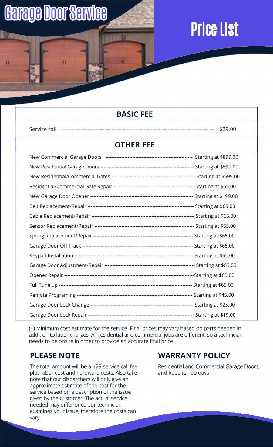 Neighborhood Garage Door Service Glendale, CA 818-732-6962